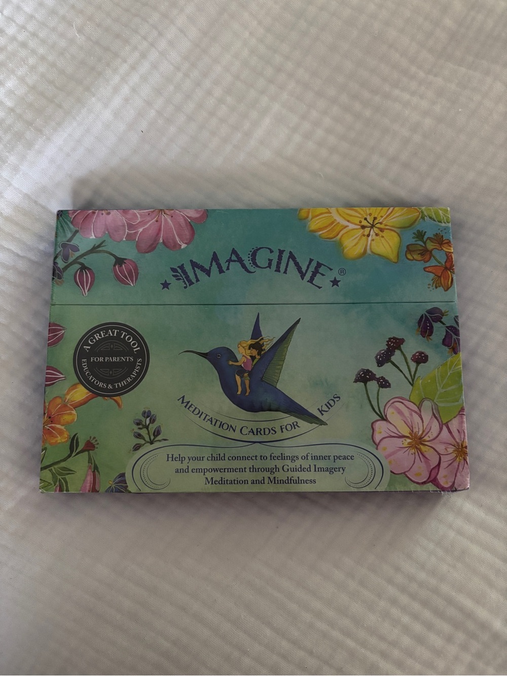 new unopened imagine meditation cards for kids parents educators therapists